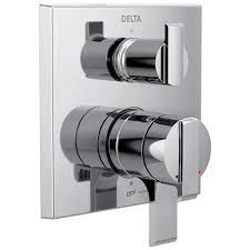 Photo 1 of delta Angular Modern Monitor® 17 Series Valve Trim With 3-Setting Integrated Diverter In Chrome
