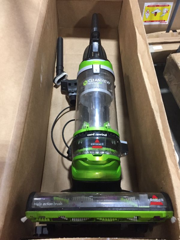 Photo 6 of BISSELL Cleanview Rewind Pet Deluxe Upright Vacuum Cleaner, 24899, Green
