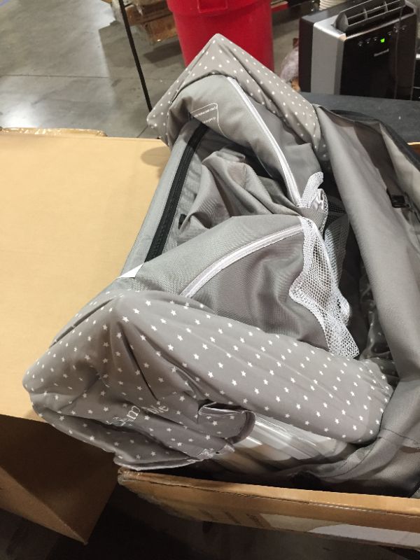 Photo 3 of Dream On Me, Traveler Portable Bassinet, Twinkle Grey