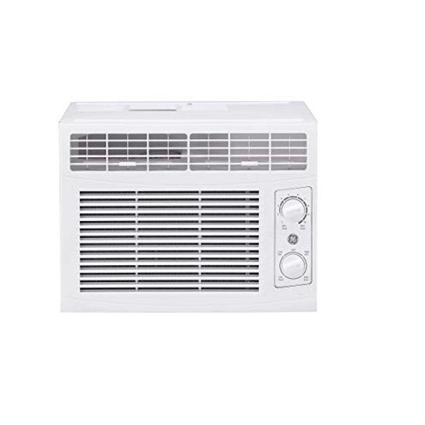 Photo 1 of GE 5,000 BTU Mechanical Window Air Conditioner, Cools up to 150 sq. Ft, Easy Install Kit Included, 5000 115V, White

