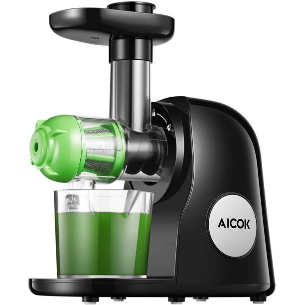 Photo 1 of Aicok Juicer Machines, Slow Masticating Juicer Extractor Easy to Clean, Cold Press Juicer with Brush, Juicer with Quiet Motor & Reverse Function, for High Nutrient Fruit & Vegetable Juice
