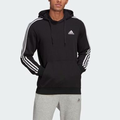 Photo 1 of ESSENTIALS FLEECE 3-STRIPES FULL-ZIP HOODIE--- 3xl