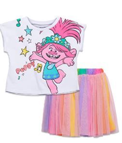 Photo 1 of DreamWorks Trolls Poppy Short Sleeve T-Shirt Tutu Skirt Set--- SIZE 5
