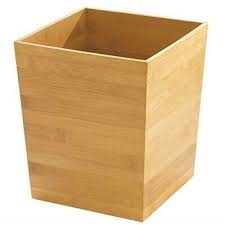 Photo 1 of InterDesign General Tires InterDesign Formbu Wastebasket Trash Can Bamboo for bathroom bedroom office