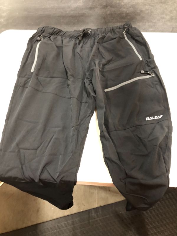 Photo 2 of BALEAF Women's Hiking Cargo Pants Outdoor Lightweight Capris Water Resistant UPF 50 Zipper Pockets