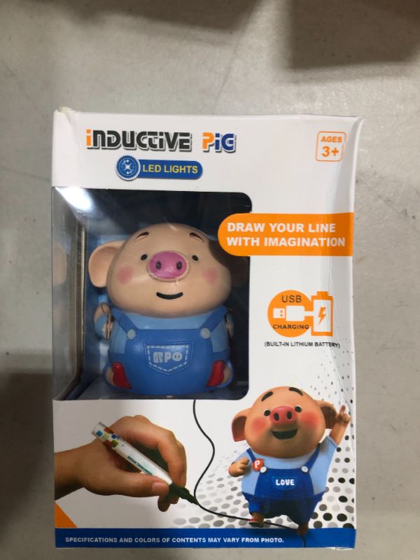 Photo 2 of Educational Pen Inductive Toy Pig Christmas Toy Follow Any Drawn Line Pen Inductive Cute Pig