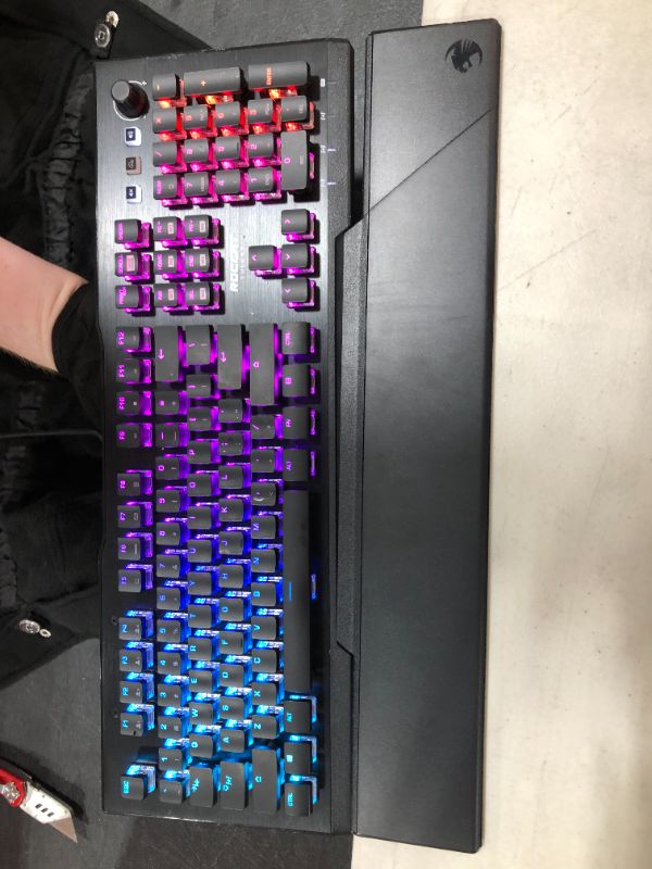 Photo 2 of Vulcan Pro Full-size PC Gaming Keyboard with Linear Optical Titan Switch, RGB Lighting, Aluminum Top Plate and Palm Rest