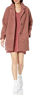 Photo 1 of Amazon Brand - Daily Ritual Women's Teddy Bear Fleece Oversized-Fit Lapel Coat medium
