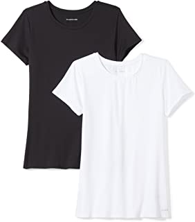 Photo 1 of Amazon Essentials Women's 2-Pack Tech Stretch Short-Sleeve Crewneck T-Shirt  large