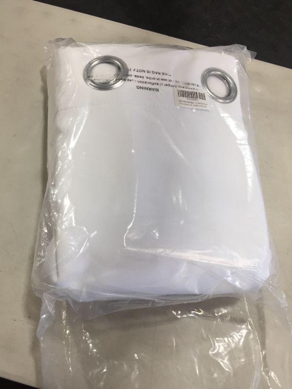 Photo 1 of 2 pack white curtains 52 inch wide