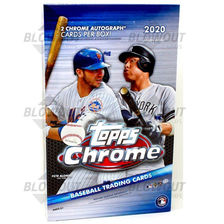 Photo 1 of 2020 Topps Chrome Baseball Hobby Box
