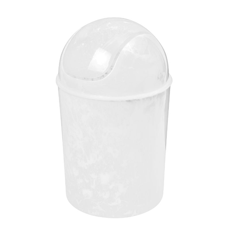 Photo 1 of Umbra 12.5 Gallon (5L) Mini Trash Can, White/Onyx

