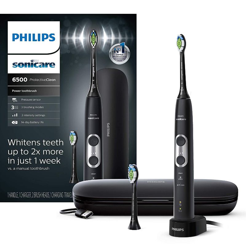 Photo 1 of Philips Sonicare ProtectiveClean 6500 Rechargeable Electric Toothbrush - Black