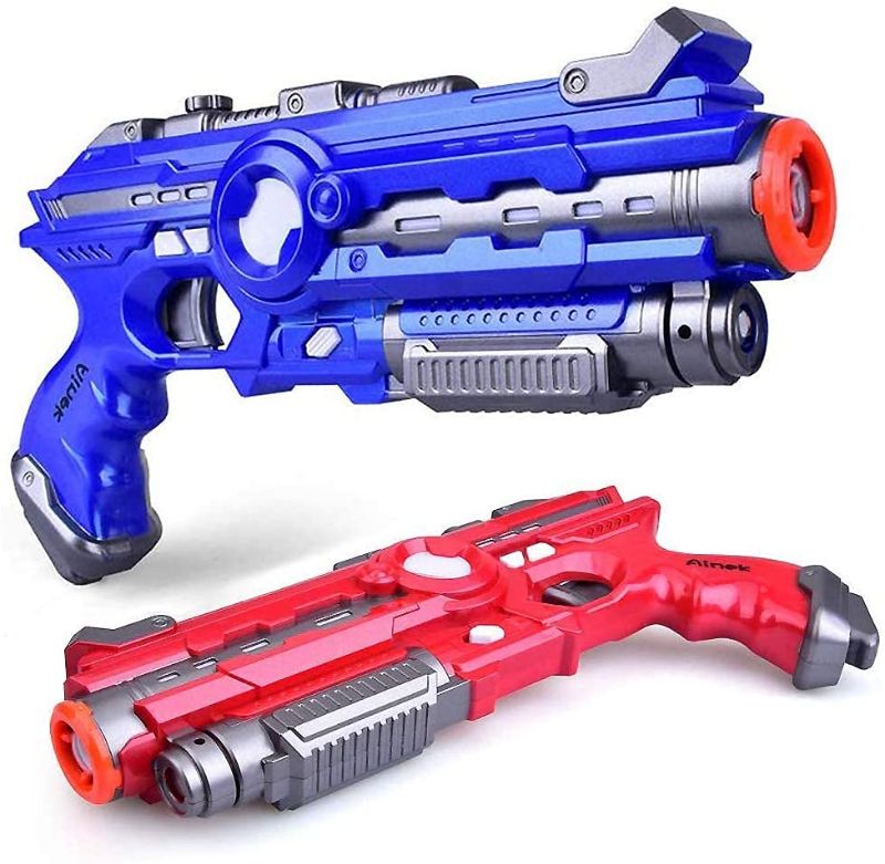 Photo 1 of Ainek Laser Tag Gun Laser Tag Set of 2 Adults & Kids Multi Player Lazer Tag Battle Game for Outdoor and Indoor 