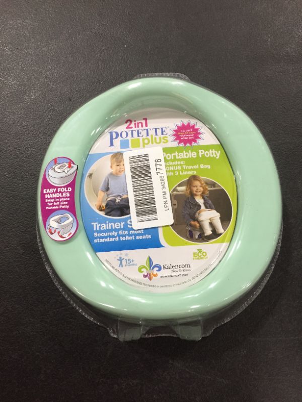 Photo 2 of Kalencom Potette Plus 2-in-1 Travel Potty Trainer Seat Pastel Mint
