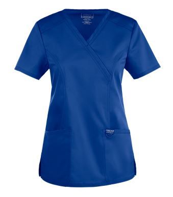 Photo 1 of Cherokee Workwear Revolution Women's 2-Pocket Mock Wrap Scrub Top