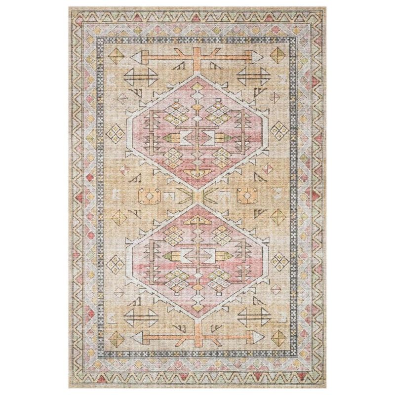 Photo 1 of Loloi II Skye SKY-04 7'6" x 9'6" Gold and Blush Area Rug