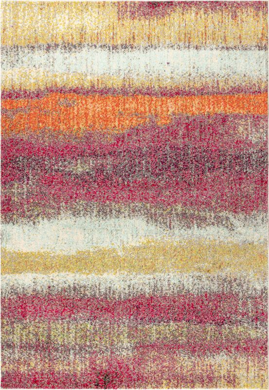 Photo 1 of Contemporary POP Modern Abstract Brushstroke Area Rug (8x10) - JONATHAN Y