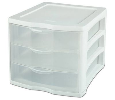 Photo 1 of Sterilite 3 Drawer Unit White