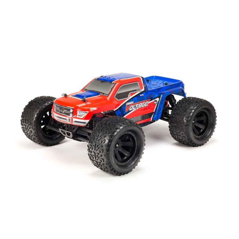 Photo 1 of 1/10 GRANITE VOLTAGE 2WD Brushed Mega Monster Truck RTR, Red/Blue