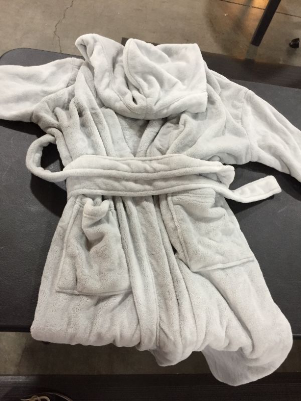 Photo 2 of Alexander Del Rossa Men's Warm Fleece Full Length Hooded Robe