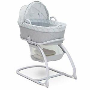 Photo 1 of 2-in-1 Moses Bedside Bassinet Portable Crib, Windmill
