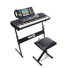 Photo 1 of RockJam 61-Key Electronic Keyboard SuperKit with Stand, Stool, Headphones & Power Supply
