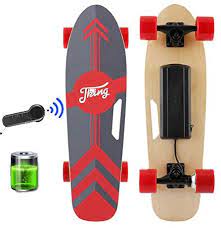 Photo 1 of Tooluck 27.5" Electric Skateboard with Remote, 350W Electric Skateboard, 20 KM/H Top Speed E-Skateboard, 8 Miles Max Range E-Board, 7 Layers Maple, 3-Speed Modes for Adult Youths
