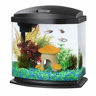 Photo 1 of Aqueon LED MiniBow Aquarium Kit with SmartClean Technology Black 2.5 Gallon
