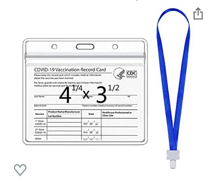 Photo 1 of 2 Pcs CDC Vaccination Card Protector452366 Inch Immunization Record Vaccine Card Holder Plastic Vinyl Clear ID Card Badge Holder with 2 Lanyards 4 packs

5 Pack Card Protector Waterproof 425X35 Plastic Id Badge Holder Clear Vaccine Sleeve with 3 Lanyard S