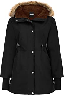 Photo 1 of GRACE KARIN Womens Hooded Warm Winter Thicken Fleece Lined Parkas Long Coats
Size Large