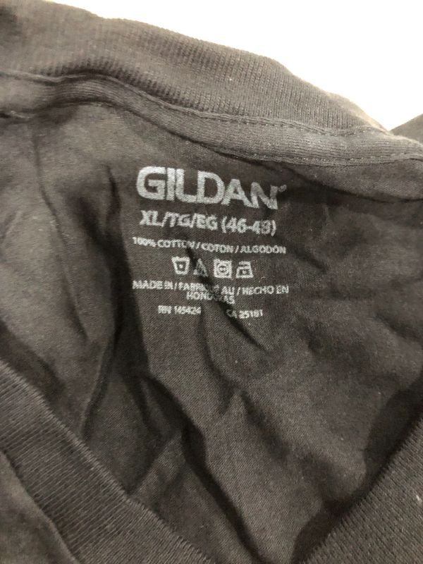 Photo 3 of 5 Gildan Tee Shirts 
3 Black 1 Light Grey 1 Dark Grey
Size XLarge