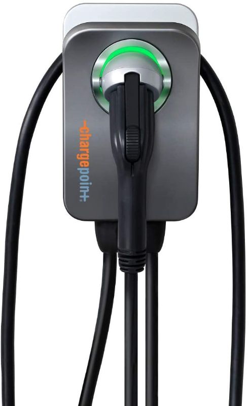 Photo 1 of ChargePoint Home Flex Electric Vehicle (EV) Charger, 16 to 50 Amp, 240V, Level 2 WiFi Enabled EVSE, UL Listed, ENERGY STAR, NEMA 14-50 Plug or Hardwired, Indoor / Outdoor, 23-foot cable
