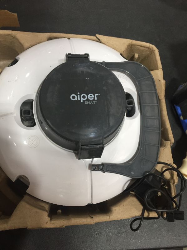 Photo 2 of AIPER SMART Cordless Automatic Pool Cleaner, Strong Suction with 2pcs Upgraded Motors, Lightweight, IPX8 Waterproof, Auto-dock Robotic Pool Cleaner, Ideal for Above/In-ground Flat Pool Up to 538+Sq Ft