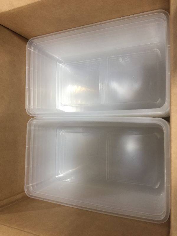 Photo 3 of IRIS 5 Quart Clear Storage Box, 20 Pack