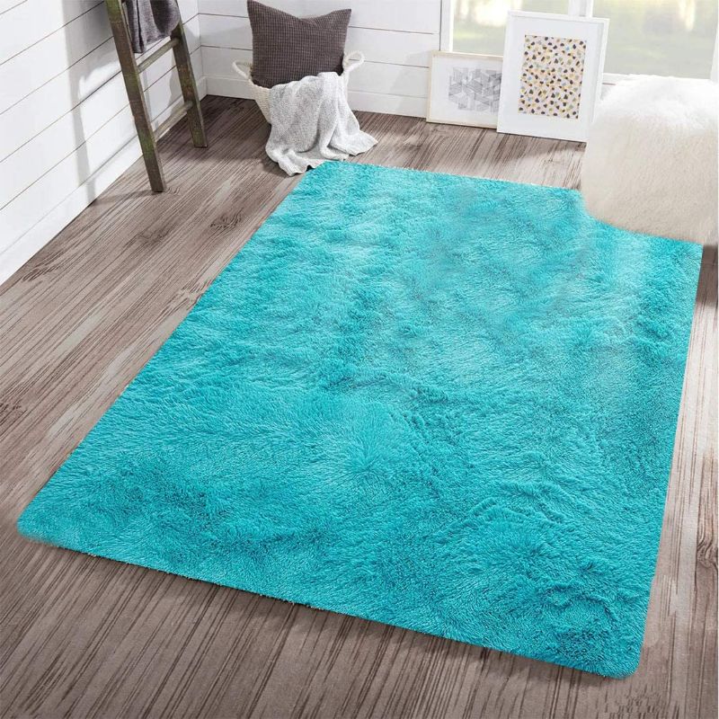 Photo 1 of 4 x 5.5ft area rug antislip light blue