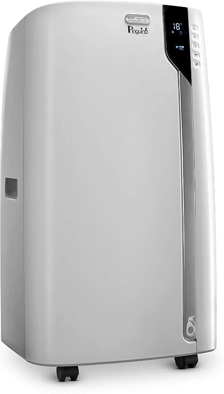 Photo 1 of De'Longhi 14000 BTU Portable Air Conditioner, Dehumidifier & Fan + Cool Surround Remote w/Built-in Temperature Control Sensor & Quiet Mode, 700 sq ft, XLarge Room, Pinguino 8600 BTU (DOE), White

