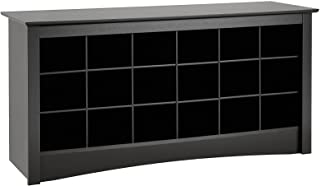 Photo 1 of box 1 of 2 only incomplete set Prepac Shoe Storage Cubbie Bench, 24" x 48" x 16", Black