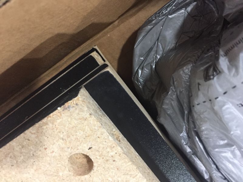 Photo 4 of box 1 of 2 only incomplete set Prepac Shoe Storage Cubbie Bench, 24" x 48" x 16", Black