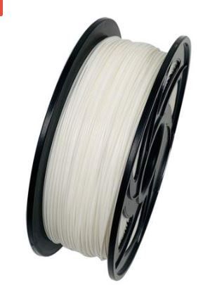 Photo 1 of 1.75mm PLA White 3D Printer Filament 1kg 2.2lbs
