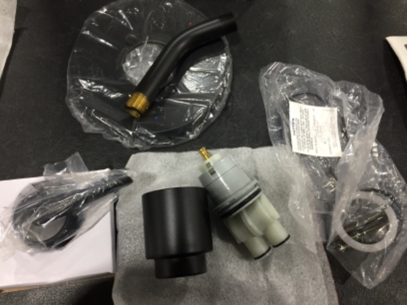 Photo 1 of Delta Faucet Trinsic 14 Series Single-Function Shower Faucet Trim Kit, Matte Black & Faucet R10000-UNBX MultiChoice Universal Tub and Shower Valve Body for Tub Faucet Trim Kits
