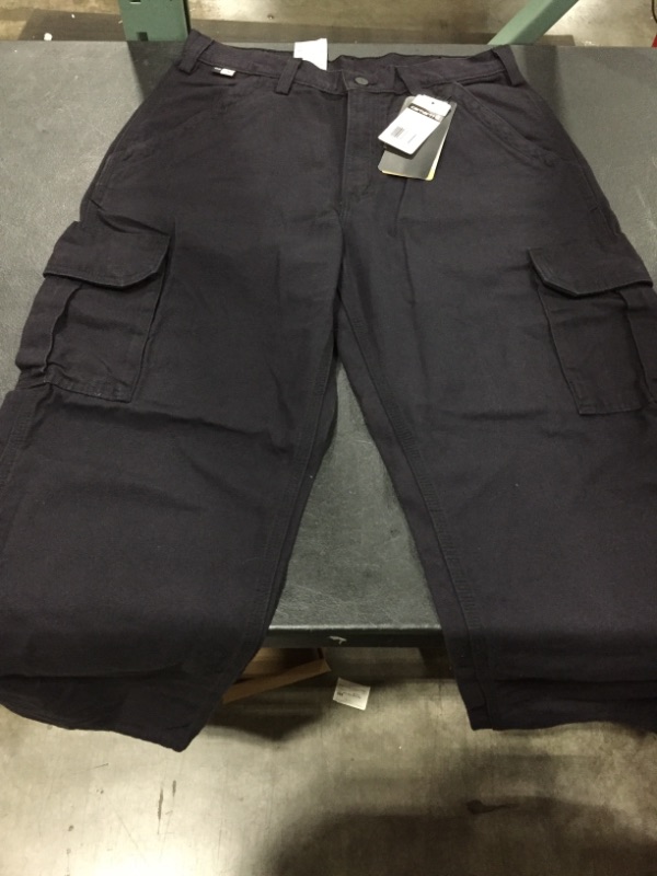 Photo 2 of Carhartt Men's Flame Resistant Cargo Pant- 32x30- Black
