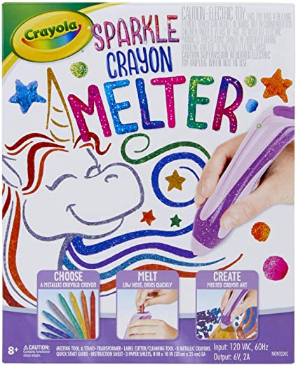 Photo 1 of Crayola Crayon Melter Glitter, Crayon Melting Art, Gift for Kids, Ages 8, 9, 10, 11, Multi
