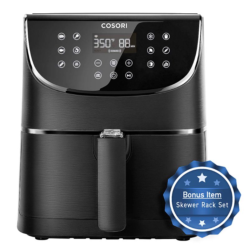 Photo 1 of COSORI Air Fryer 1500W Electric Hot Oven Oilless Cooker, 11 Presets Preheat & Shake Reminder, LED Touch Screen, Nonstick Basket, 3.7 QT, black
