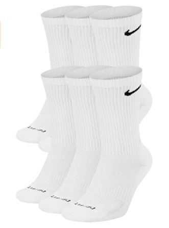 Photo 1 of Nike Men's Everyday Plus Cushion Crew Socks- Size 6-8
