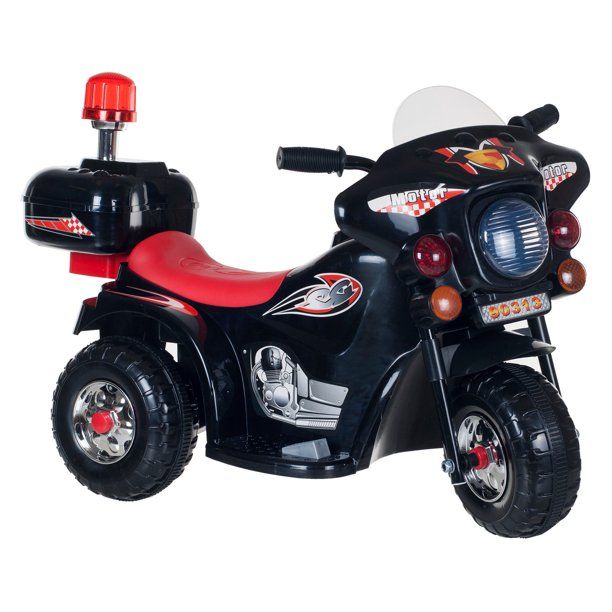 Photo 1 of Lil Rider 80-90313B Ride on Toy 3 Wheel Motorcycle; Black
