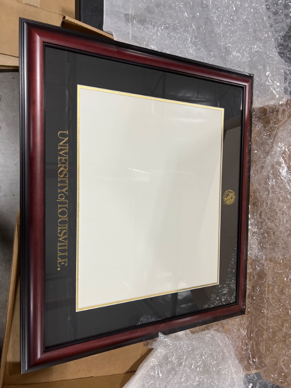 Photo 2 of Campus Images KY997GED University of Louisville Embossed Diploma Frame, 14" x 17", Gold
