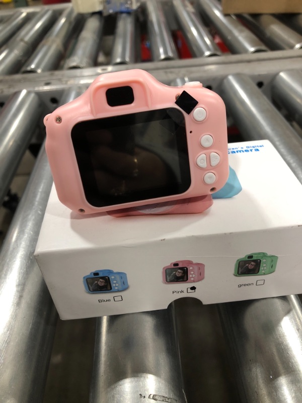 Photo 3 of Kids Camera for Boys and Girls, Digital Camera Toy Gifts Ideas for Birthday and Christmas,Rechargeable Kids Video Camera Recorder,Portable Toy for Age 2 to 10 Years Old with 32GB Memory Card (Pink)