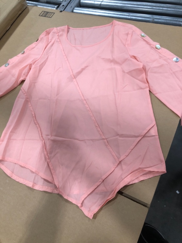 Photo 1 of Women's Peach 3/4 Casual Shirt, size 5 