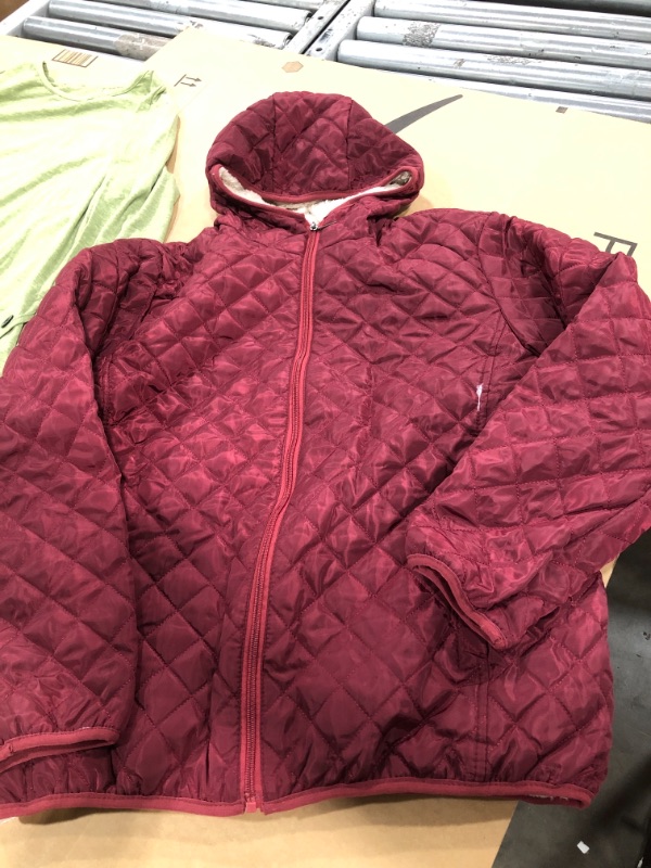 Photo 1 of LIttle Girls Burgundy Winter Jacket, 3XL